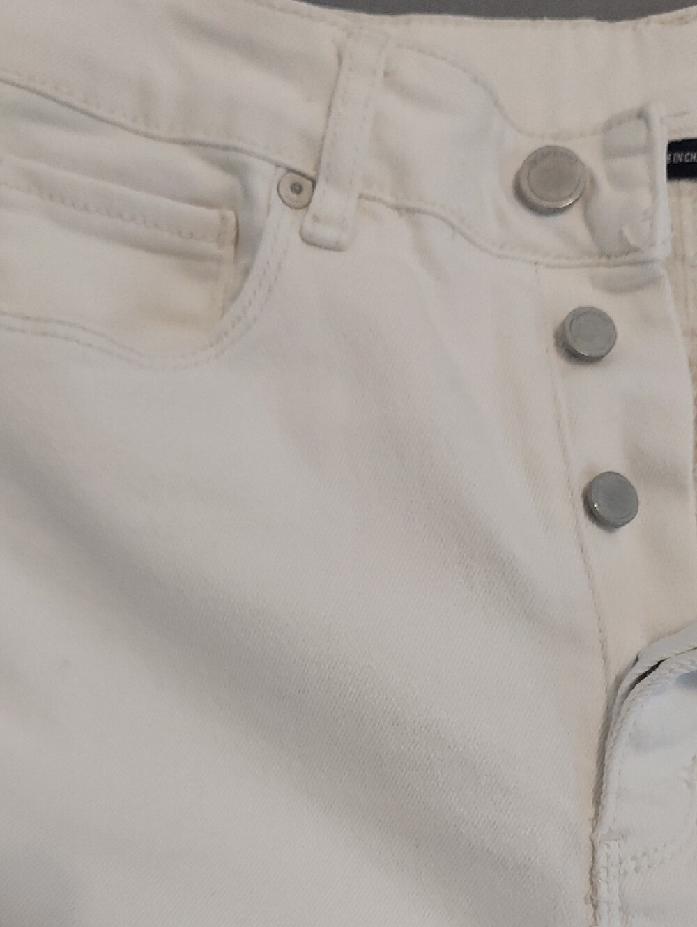 Women's BlankNYC The Baxter Off White Button Fly Straight Leg Jeans Size 29 - Picture 2 of 8